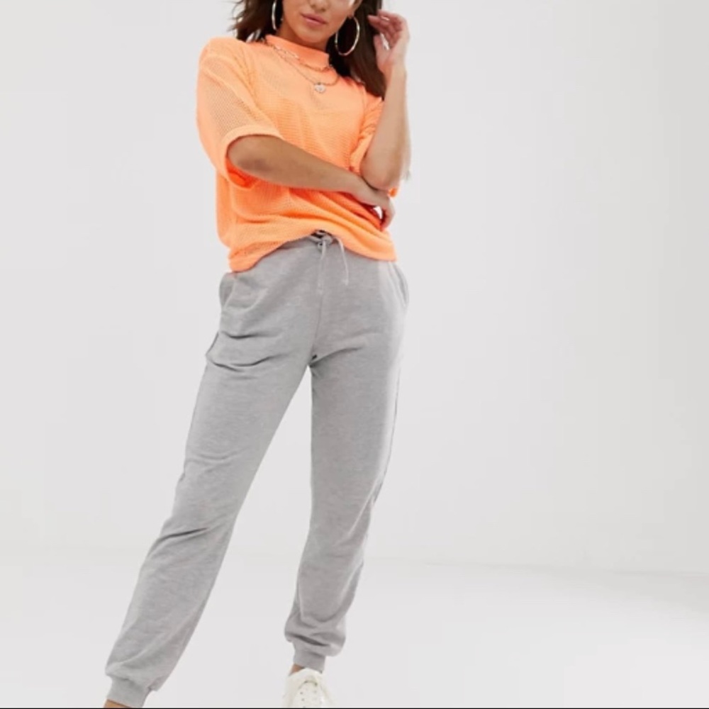 ASOS basic design joggers with tie